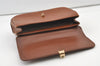 Authentic Burberrys Vintage Leather Shoulder Hand Bag Purse Brown 0733K