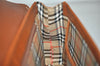 Authentic Burberrys Vintage Leather Shoulder Hand Bag Purse Brown 0733K