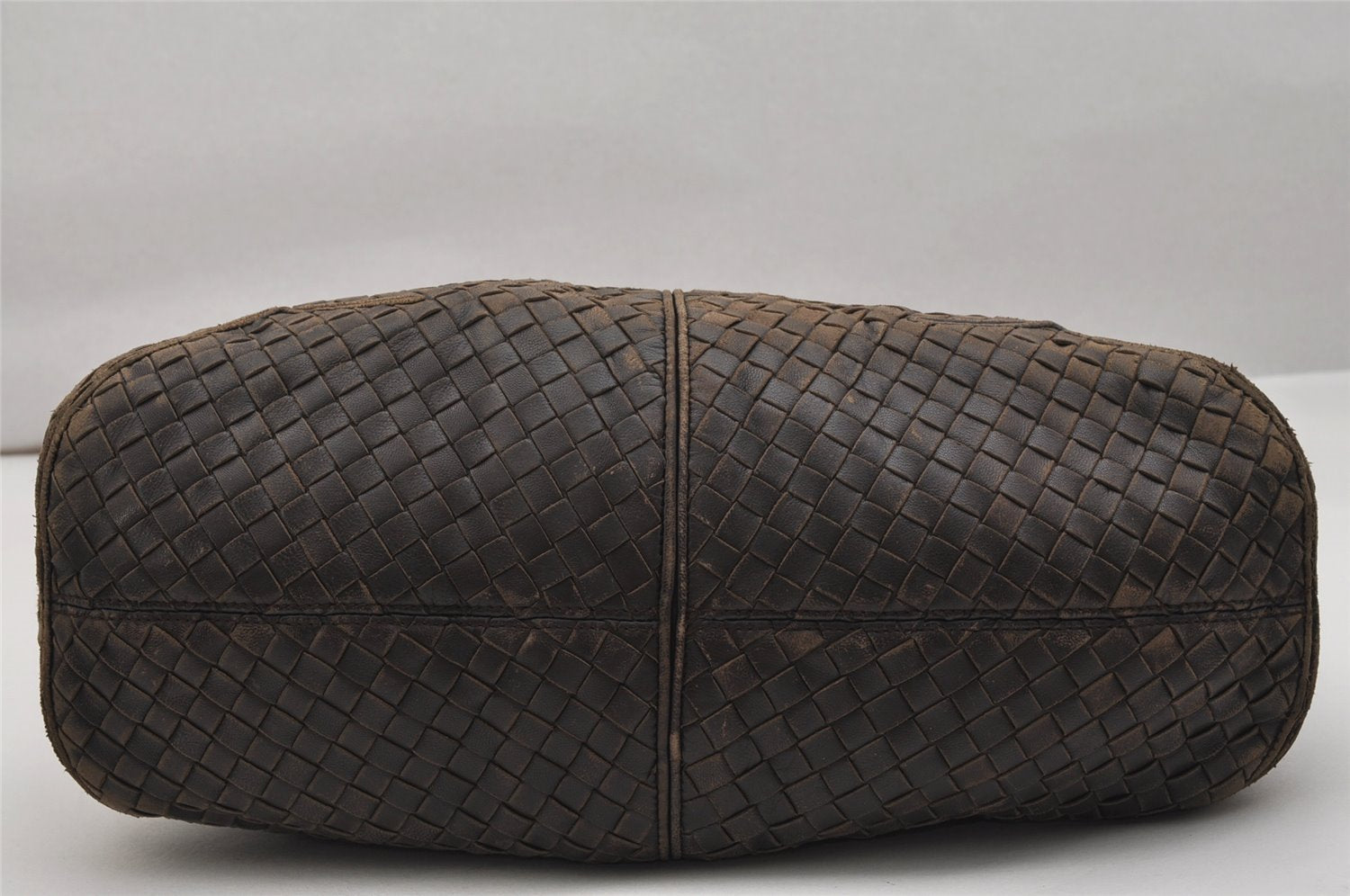 Authentic BOTTEGA VENETA Intrecciato Leather Shoulder Hand Bag Purse Brown 0734K