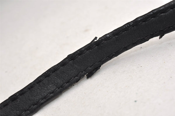 Authentic JIMMY CHOO Vintage Star Studs Leather Shoulder Tote Bag Black 0735K