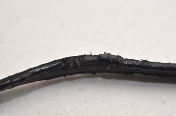 Authentic JIMMY CHOO Vintage Star Studs Leather Shoulder Tote Bag Black 0735K