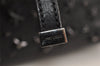 Authentic JIMMY CHOO Vintage Star Studs Leather Shoulder Tote Bag Black 0735K