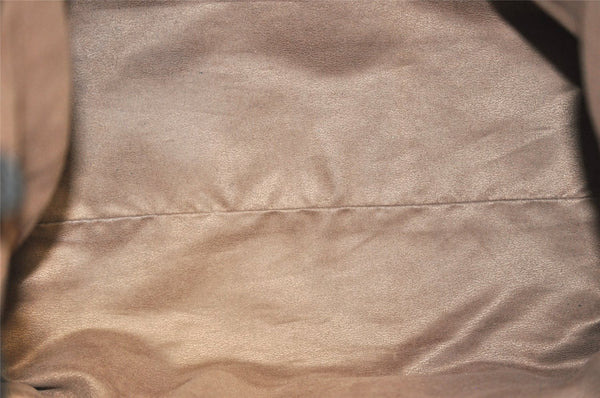 Authentic JIMMY CHOO Vintage Star Studs Leather Shoulder Tote Bag Black 0735K