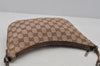Authentic GUCCI Shoulder Hand Bag Purse GG Canvas Leather 0050813 Brown 0738J