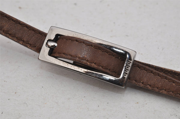 Authentic GUCCI Shoulder Hand Bag Purse GG Canvas Leather 0050813 Brown 0738J