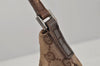 Authentic GUCCI Shoulder Hand Bag Purse GG Canvas Leather 0050813 Brown 0738J