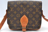 Authentic Louis Vuitton Monogram Cartouchiere MM M51253 Shoulder Cross Bag 0739G