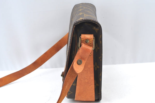 Authentic Louis Vuitton Monogram Cartouchiere MM M51253 Shoulder Cross Bag 0739G