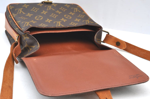 Authentic Louis Vuitton Monogram Cartouchiere MM M51253 Shoulder Cross Bag 0739G