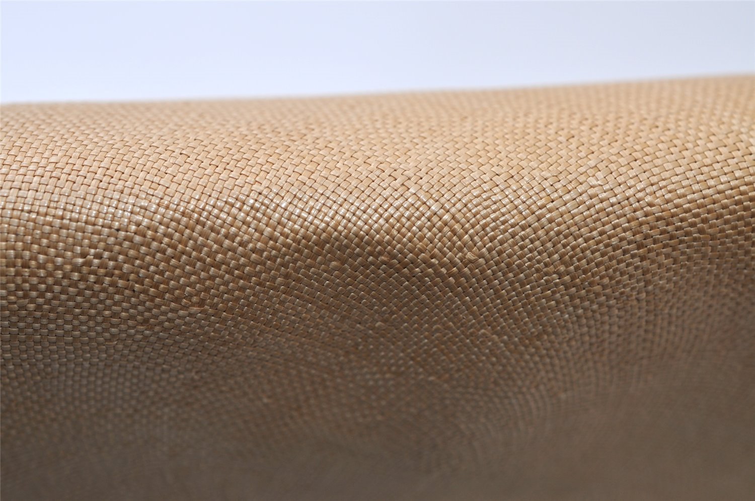 Authentic GUCCI Vintage Horsebit Clutch Hand Bag Purse PVC Leather Beige 0739J