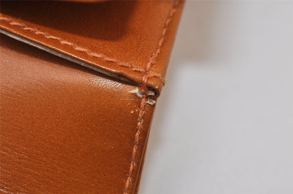 Authentic GUCCI Vintage Horsebit Clutch Hand Bag Purse PVC Leather Beige 0739J