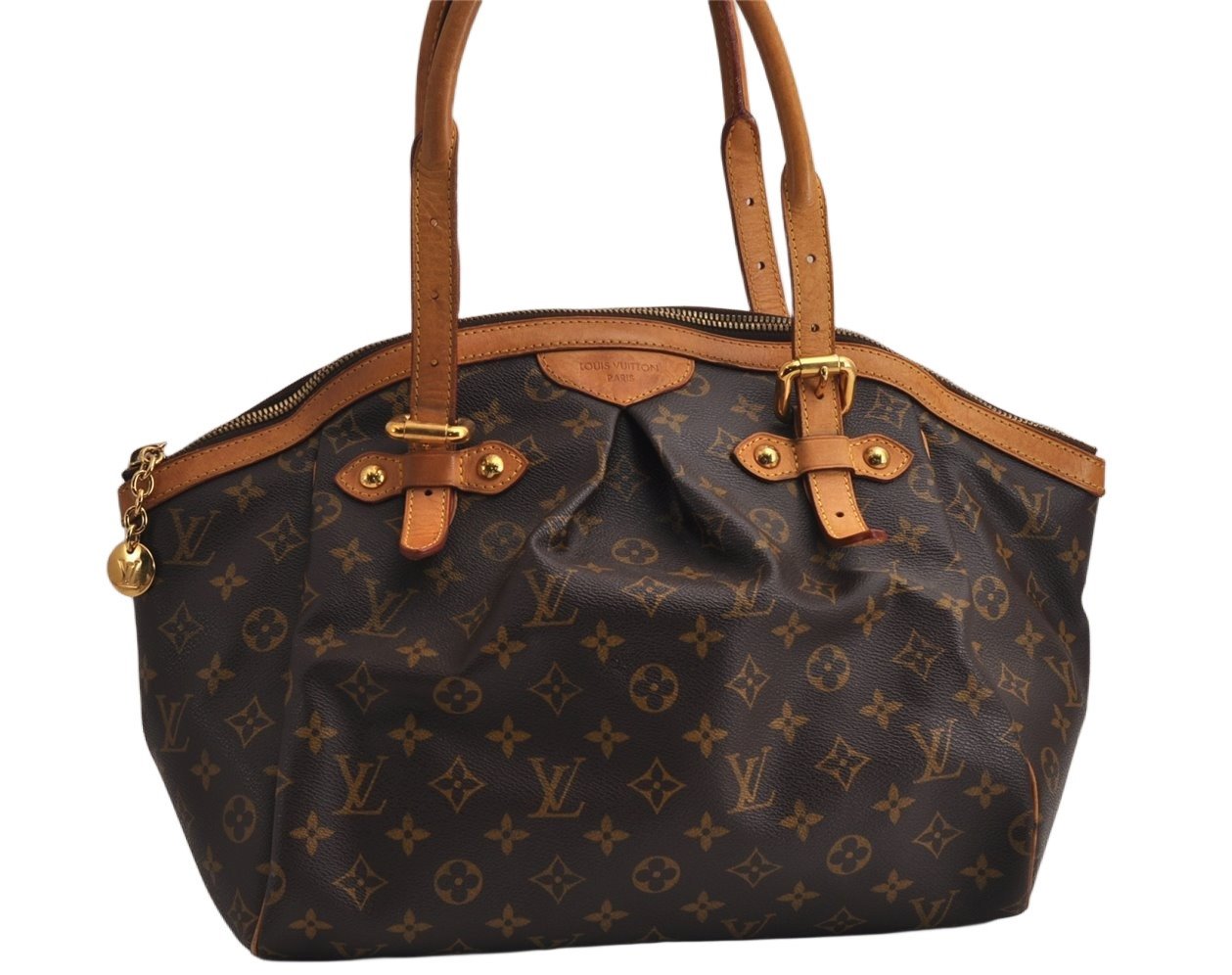 Authentic Louis Vuitton Monogram Tivoli GM Hand Tote Bag M40144 LV 0739K