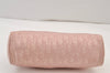 Authentic Christian Dior Trotter Lovely Hand Bag Pouch Nylon Leather Pink 0740K