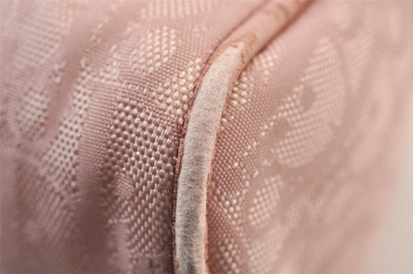 Authentic Christian Dior Trotter Lovely Hand Bag Pouch Nylon Leather Pink 0740K