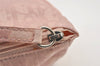 Authentic Christian Dior Trotter Lovely Hand Bag Pouch Nylon Leather Pink 0740K