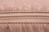 Authentic Christian Dior Trotter Lovely Hand Bag Pouch Nylon Leather Pink 0740K