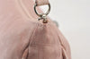 Authentic Christian Dior Trotter Lovely Hand Bag Pouch Nylon Leather Pink 0740K