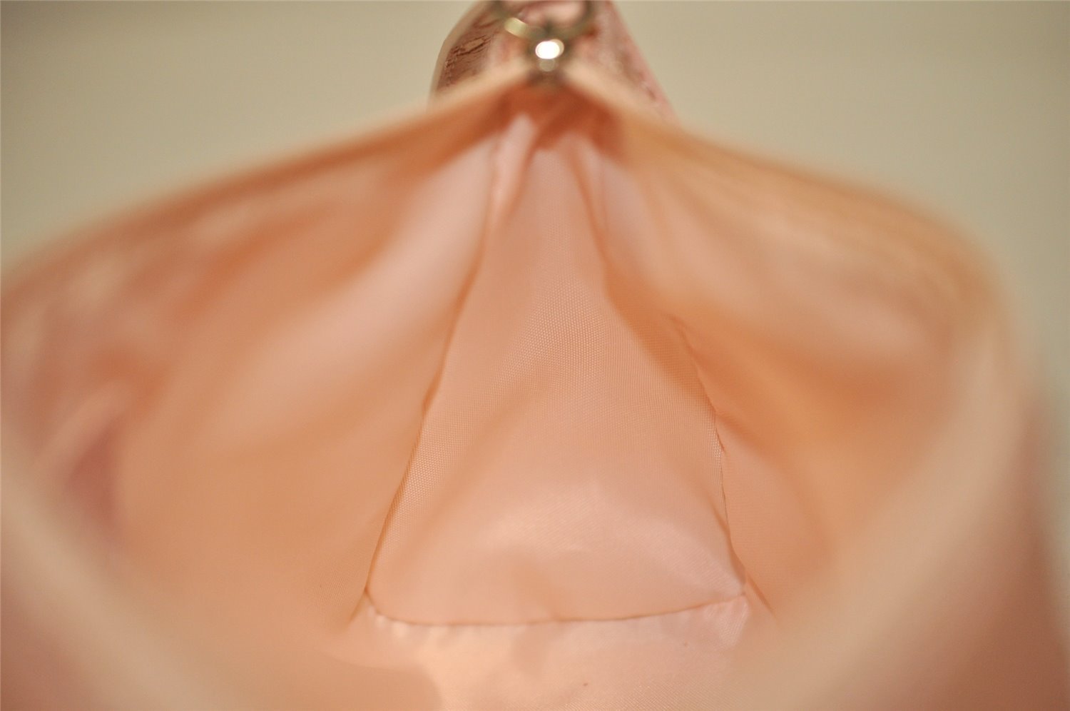 Authentic Christian Dior Trotter Lovely Hand Bag Pouch Nylon Leather Pink 0740K