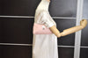 Authentic Christian Dior Trotter Lovely Hand Bag Pouch Nylon Leather Pink 0740K