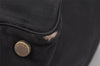 Authentic CHANEL New Travel Line Shoulder Tote Bag Nylon Leather Black 0741J