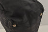 Authentic CHANEL New Travel Line Shoulder Tote Bag Nylon Leather Black 0741J