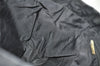 Authentic CHANEL New Travel Line Shoulder Tote Bag Nylon Leather Black 0741J