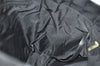 Authentic CHANEL New Travel Line Shoulder Tote Bag Nylon Leather Black 0741J