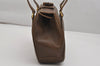Authentic GUCCI Vintage Bamboo Shoulder Bag Purse Leather Brown 0742K