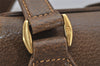 Authentic GUCCI Vintage Bamboo Shoulder Bag Purse Leather Brown 0742K