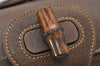 Authentic GUCCI Vintage Bamboo Shoulder Bag Purse Leather Brown 0742K
