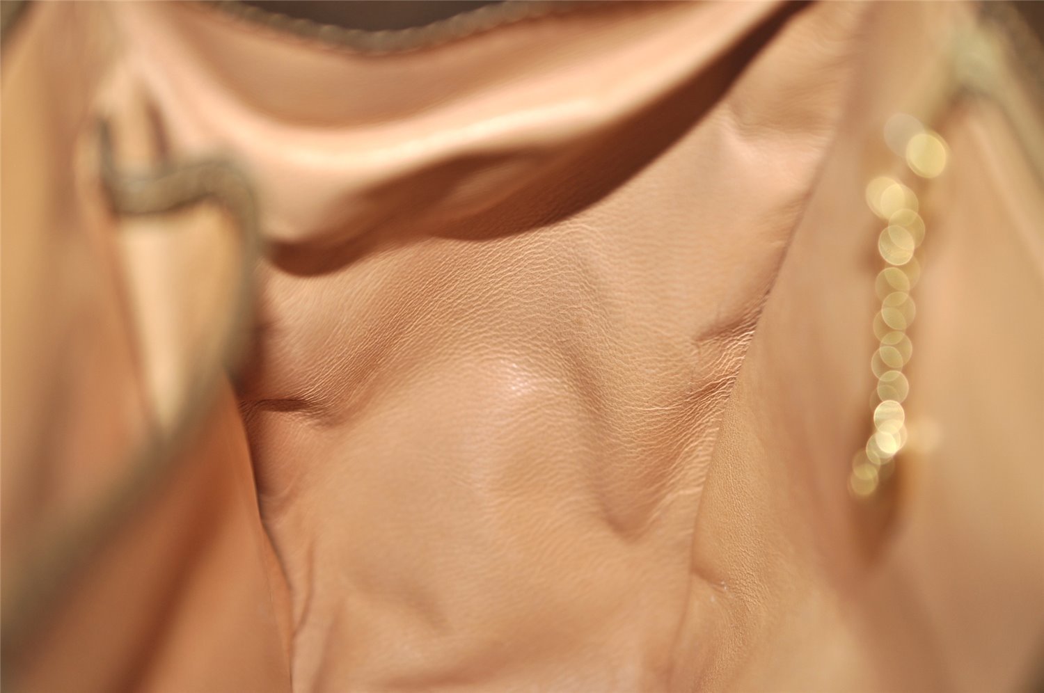 Authentic GUCCI Vintage Bamboo Shoulder Bag Purse Leather Brown 0742K