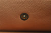Authentic GUCCI Vintage Bamboo Shoulder Bag Purse Leather Brown 0742K