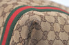 Authentic GUCCI Web Sherry Line Tote Bag GG Canvas Leather 162899 Brown 0743K