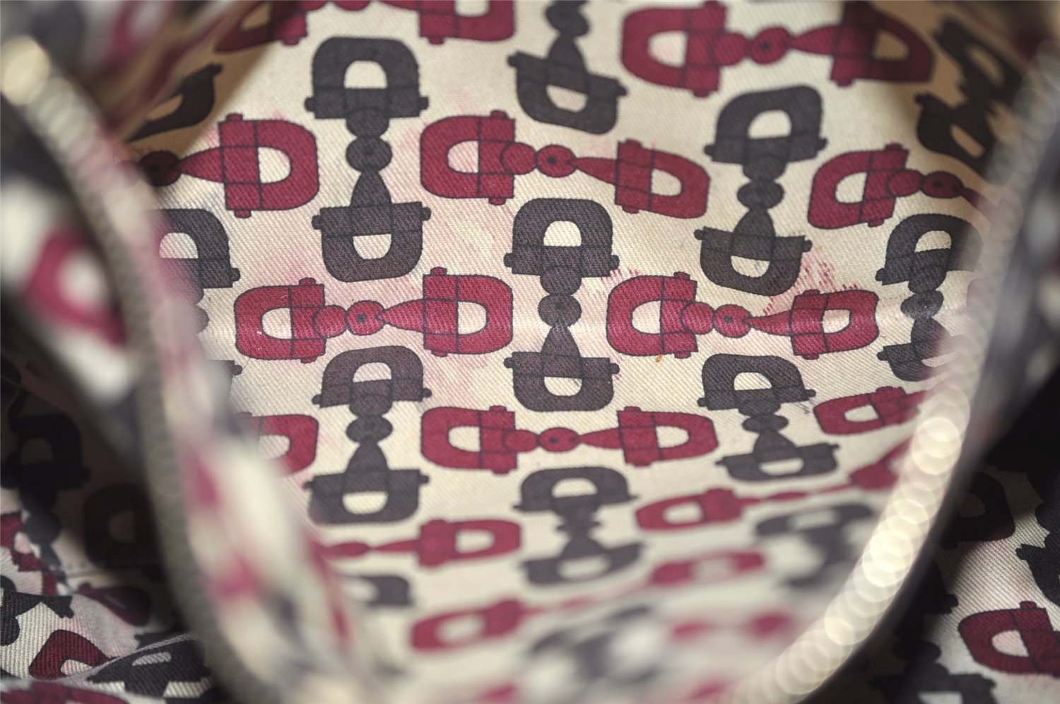 Authentic GUCCI Web Sherry Line Tote Bag GG Canvas Leather 162899 Brown 0743K