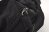 Authentic PRADA Vintage Nylon Shoulder Tote Bag Purse Black 0744K