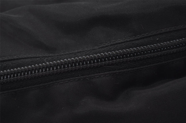 Authentic PRADA Vintage Nylon Shoulder Tote Bag Purse Black 0744K