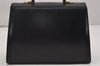 Authentic Salvatore Ferragamo Gancini Leather 2Way Shoulder Hand Bag Black 0745K