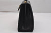 Authentic Salvatore Ferragamo Gancini Leather 2Way Shoulder Hand Bag Black 0745K