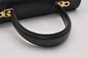 Authentic Salvatore Ferragamo Gancini Leather 2Way Shoulder Hand Bag Black 0745K