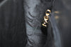 Authentic Salvatore Ferragamo Gancini Leather 2Way Shoulder Hand Bag Black 0745K