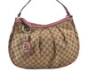 Authentic GUCCI Sukey Shoulder Tote Bag GG Canvas Leather 232955 Brown 0746K