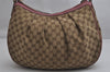 Authentic GUCCI Sukey Shoulder Tote Bag GG Canvas Leather 232955 Brown 0746K