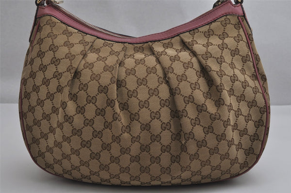 Authentic GUCCI Sukey Shoulder Tote Bag GG Canvas Leather 232955 Brown 0746K