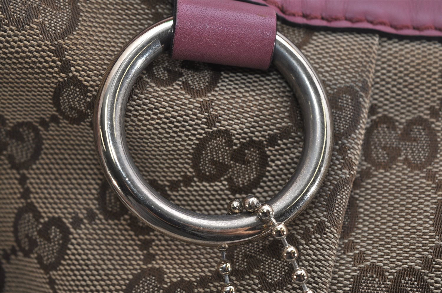 Authentic GUCCI Sukey Shoulder Tote Bag GG Canvas Leather 232955 Brown 0746K