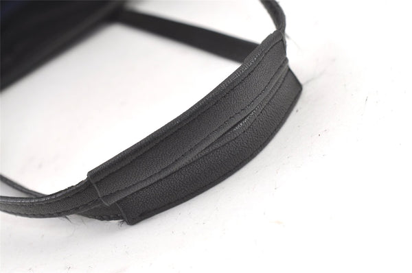 Authentic JIMMY CHOO Vintage Star Studs Leather Shoulder Tote Bag Black 0747K