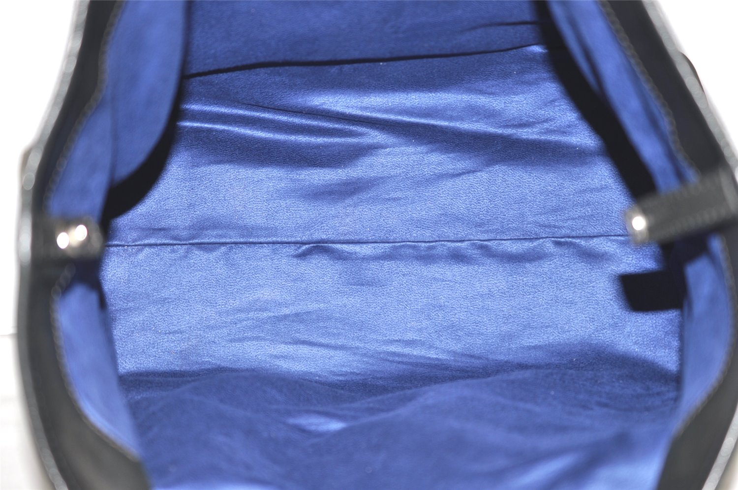 Authentic JIMMY CHOO Vintage Star Studs Leather Shoulder Tote Bag Black 0747K