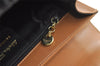 Authentic Salvatore Ferragamo Gancini Leather 2Way Shoulder Hand Bag Brown 0748K
