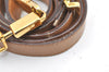 Authentic Salvatore Ferragamo Gancini Leather 2Way Shoulder Hand Bag Brown 0748K