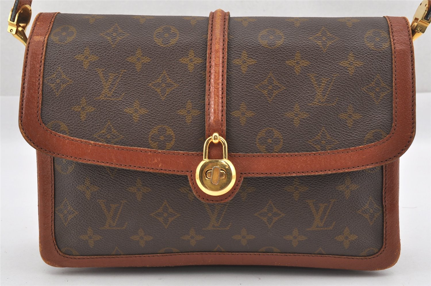 Authentic Louis Vuitton Monogram Sac Vendome Shoulder Cross Bag Old Model 0749J