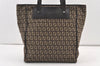 Authentic FENDI Zucchino Shoulder Tote Bag Canvas Leather Brown 0750K